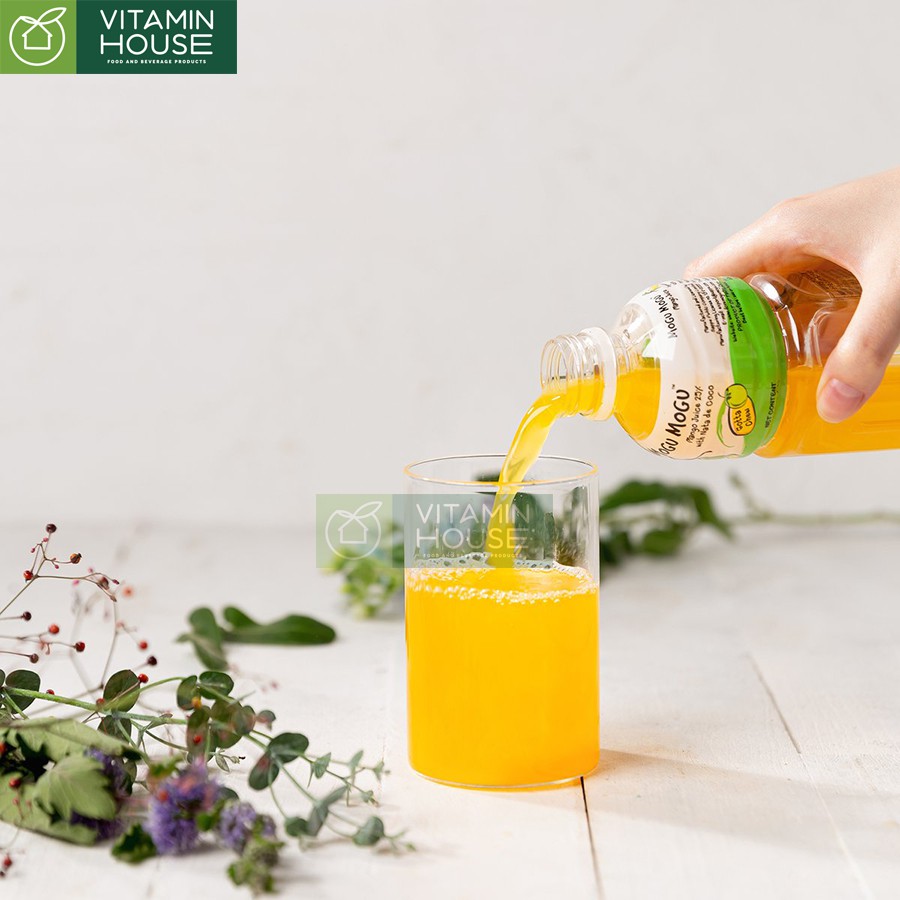 [Mã 66FMCGSALE hoàn 8% đơn 500K] [VITAMIN HOUSE] Nước ép trái cây Mogu Mogu với thạch dừa 320ml nhiều vị