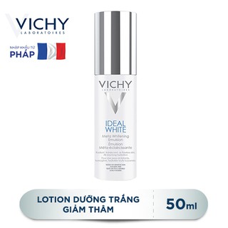 Vichy - Kem dưỡng trắng da, giảm thâm nám dạng nhũ tương - IDEAL WHITE META WHITENING EMULSION 50ML