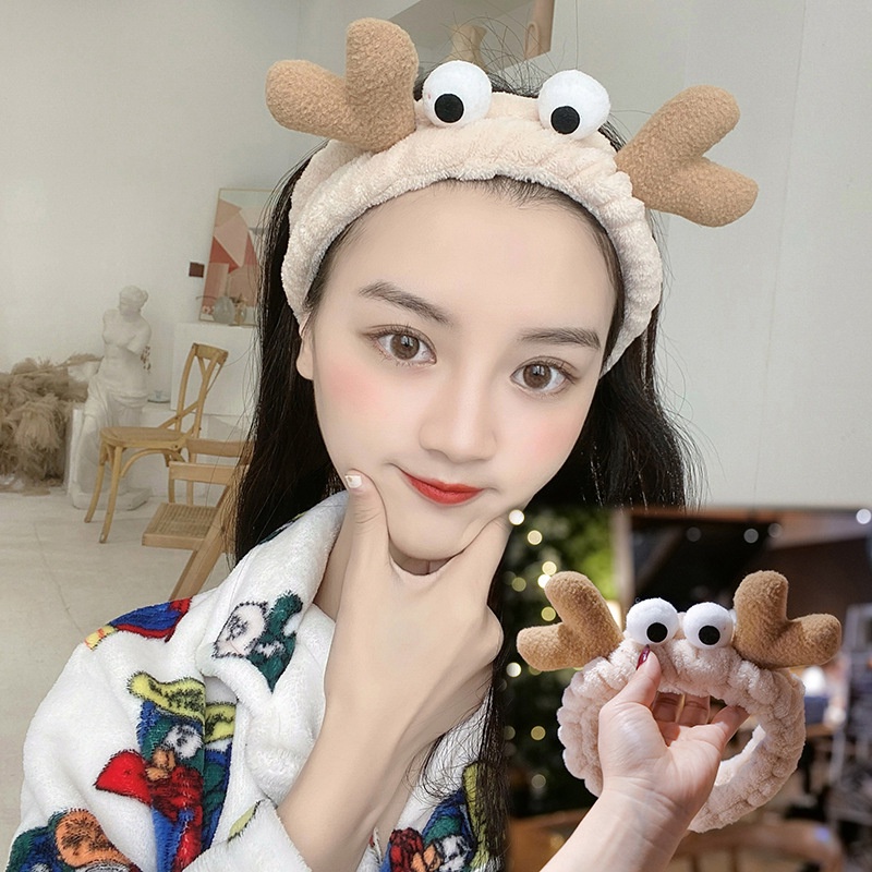 Băng đô rửa mặt co giãn bản rộng chống trượt cute dễ thương phong cách Hàn Quốc cho nữ LIZAMO BD77