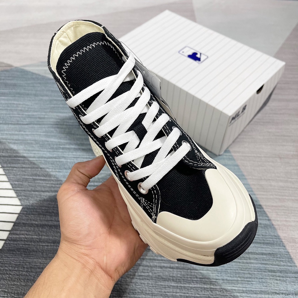 Giày MLB cao cổ High NY Yankes bản cao cấp đế độn cao đủ size_Ngao Sneaker