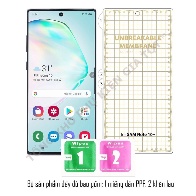 PPF mặt trước full màn hình Samsung nhám tự hồi phục cho Samsung S8/S8Plus/S9/S9Plus/S10/S10Plus/Note8/Note9/Note10/Note