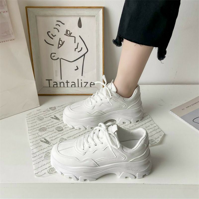 Giày nữ ❤Freeship❤ Giày thể thao nữ đế cao 5 phân chuẩn quảng châu xịn