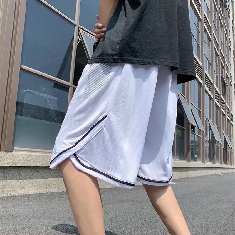 Quần Short Thể Thao Lưng Thun Ống Rộng Oversize Thời Trang Hàn Quốc Dành Cho Nam / Size M-3XL