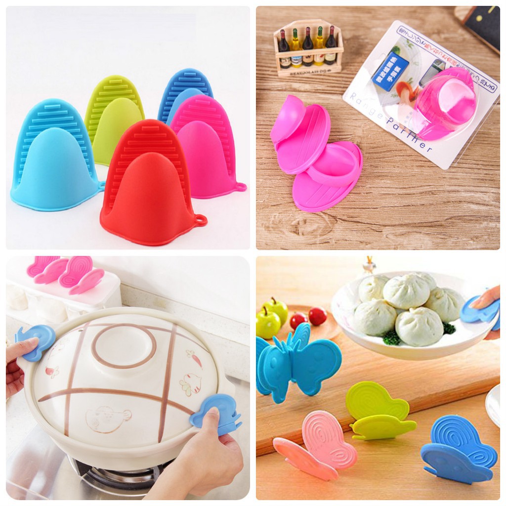 Combo 2 kẹp nồi chống nóng silicone