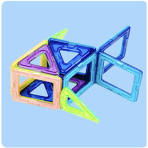 Lắp ghép Xếp hình nam châm Magnetic 4D size lớn - MAGNETIC phát triển tư duy logic