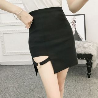 Chân váy ngắn body phối khoen sexy