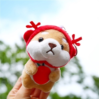 Móc khóa gấu bông chú chó Shiba cực đáng yêu