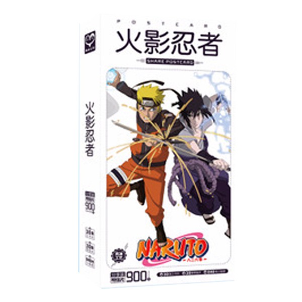 Postcard Naruto hộp ảnh bộ ảnh có ảnh dán + lomo + postcard bưu thiếp anime chibi quà tặng độc đáo