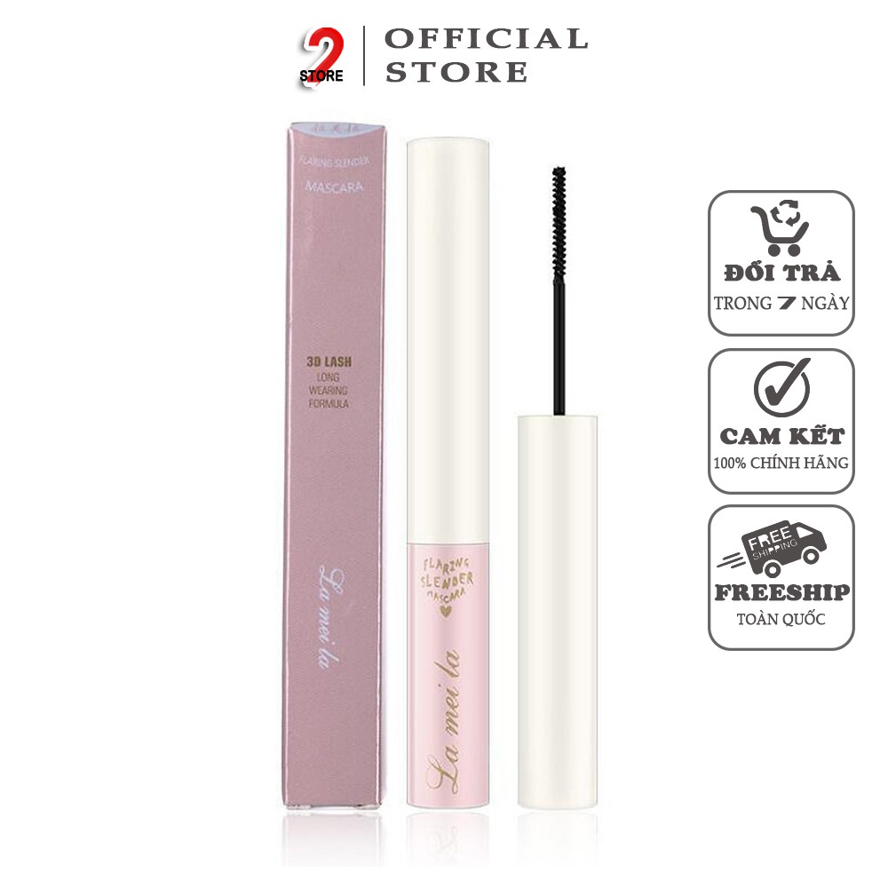 mascara siêu mảnh✨mascara siêu dài mi chuốt mi dài mịn vỏ hồng hàng nội địa trung