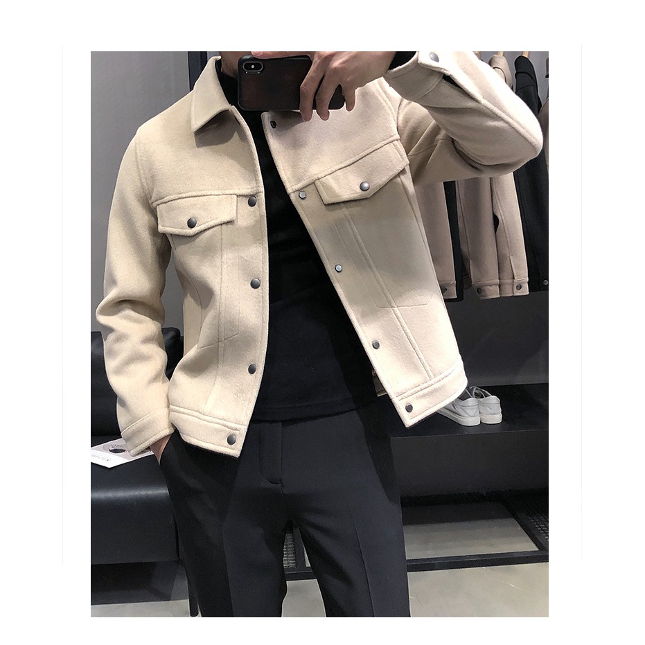 Áo khoác nam CH21 da lộn của CH Shop