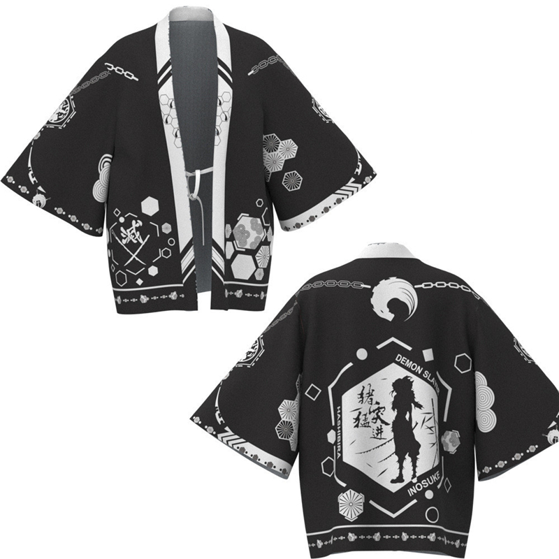 Áo haori kimono phong cách Demon Slayer cho người lớn và trẻ em