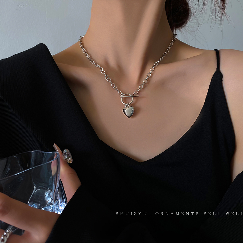 Vòng cổ Mạ Bạc Phong Cách Hip Hop Hàn Quốc Sang Trọng