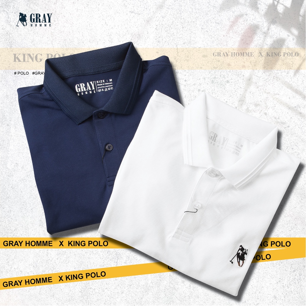 Áo polo nam GRAYHOMME Trơn cổ bẻ tay ngắn kiểu dáng basic chất vải Cotton cao cấp - TPG002 | BigBuy360 - bigbuy360.vn