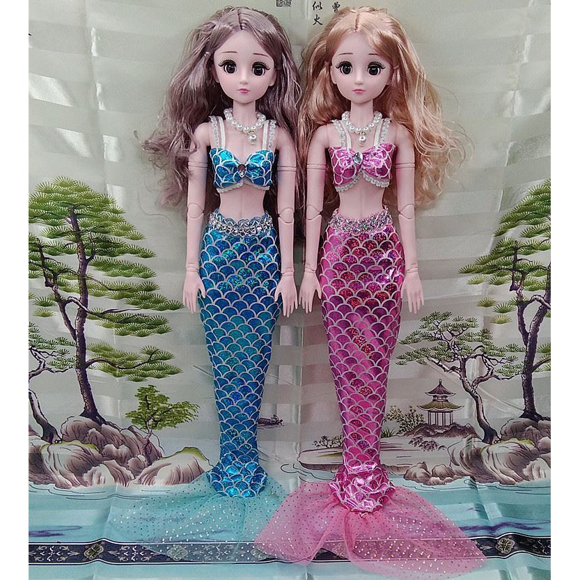 Búp Bê Barbie Nàng Tiên Cá 60cm Xinh Xắn Đáng Yêu Cho Bé