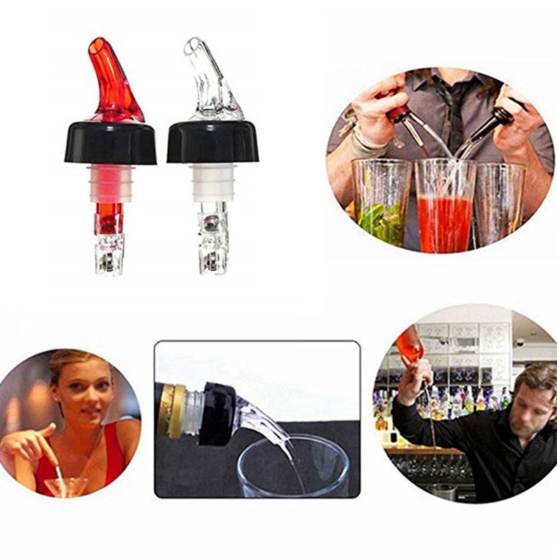 Automatic Measured Bottle Pourer Spirit Drinks Wine Cocktail Dispenser Barware Wine Pourers for Home Red