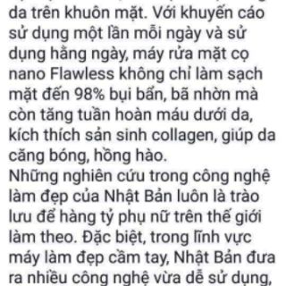 MÁY RỬA MẶT NANO FLAWLESS