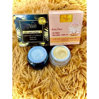 (Chính hãng) Combo Kem Face Cốt nám Đông Y Nicos + Kem Cốt trắng nâng cơ Nicos