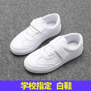 Children White 2021 New Spring And Autumn Primary School Multi-Purpose Soft Sole White Boys And Girls Shoes Sneakers