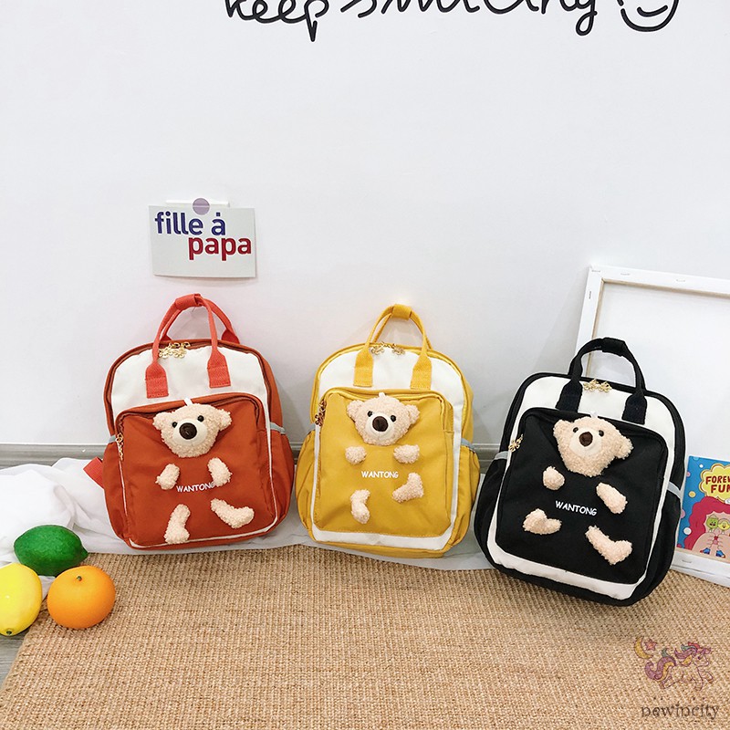 Ba lô đi học họa tiết hoạt hình phong cách Hàn Quốc đáng yêu cho bé