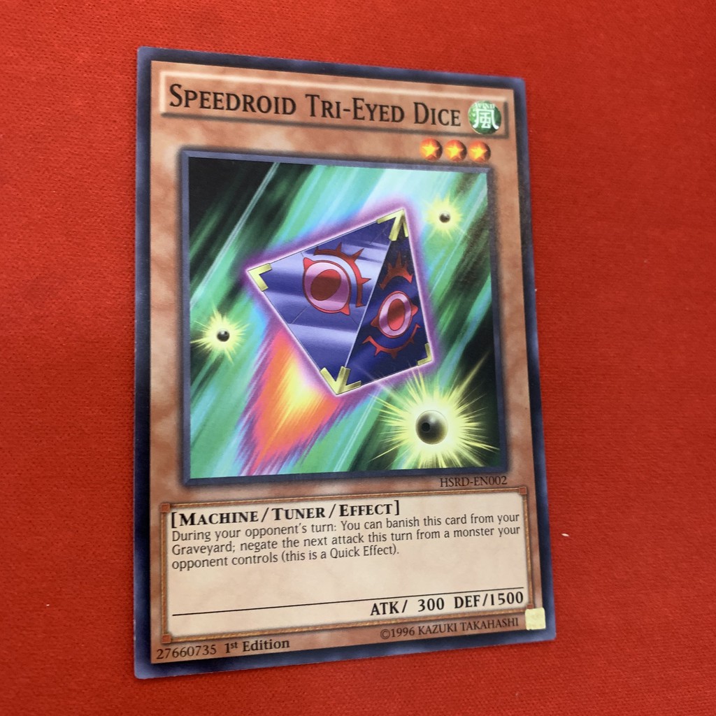 [EN][Thẻ Bài Yugioh Chính Hãng] Speedroid Tri-Eyed Dice