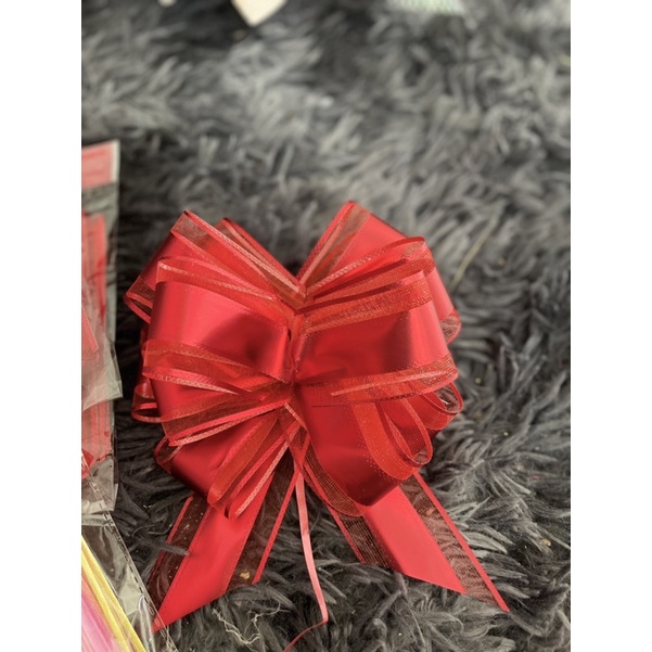 Nơ rút bản to 5x18cm, nơ rút trang trí rỏ quà