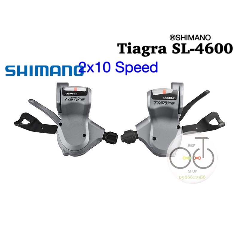 Tay Bấm Xả SHIMANO Tiagra SL-4600 cho xe tay ngang 2x10 Tốc Độ Một Cặp (Trái , Phải)
