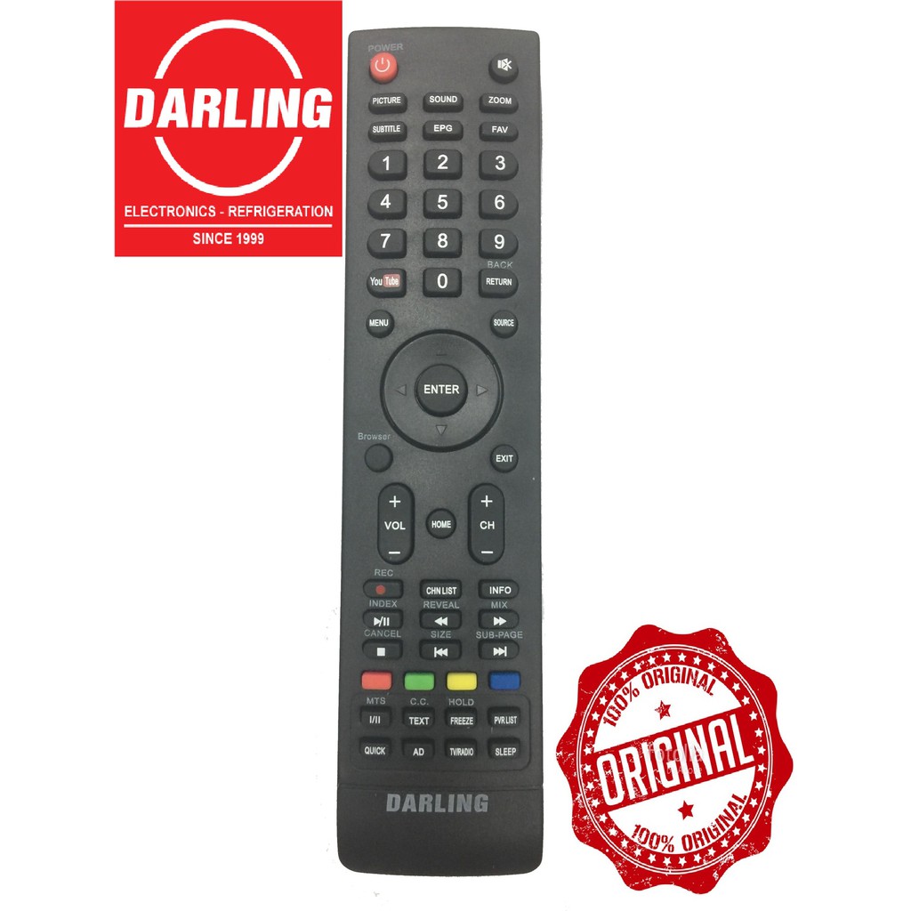 REMOTE ĐIỀU KHIỂN TIVI DARLING SMART MẪU 1