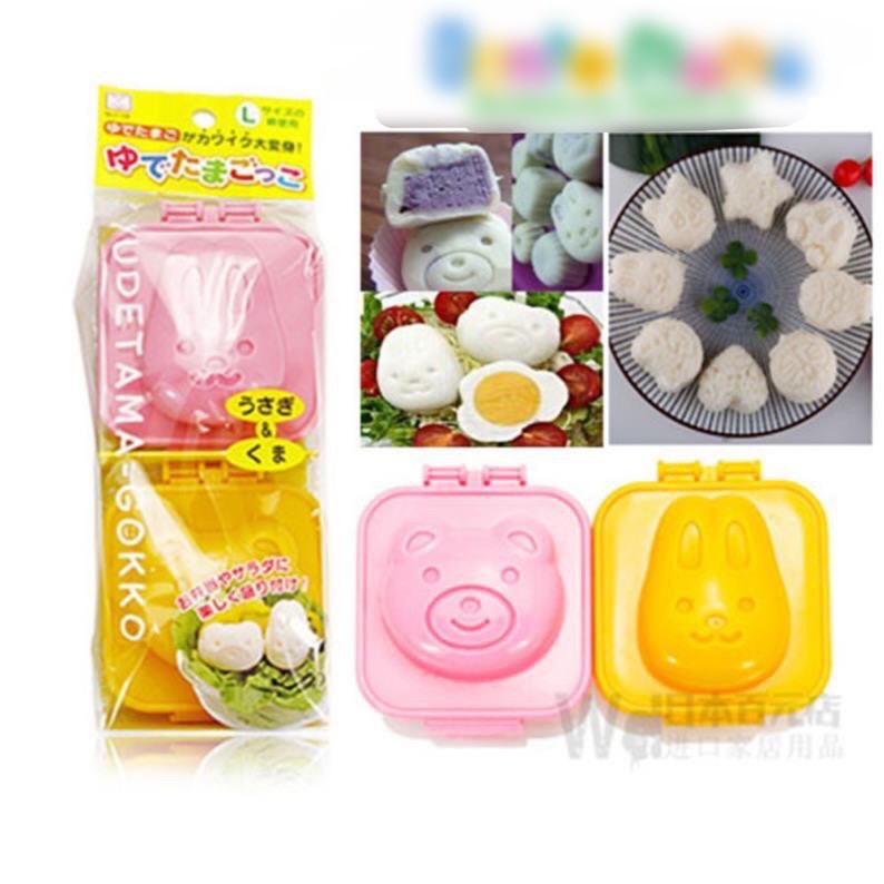 Set 4 khuôn ép cơm, ép trứng, làm đậu hũ chính hãng nhật bản - Cao cấp