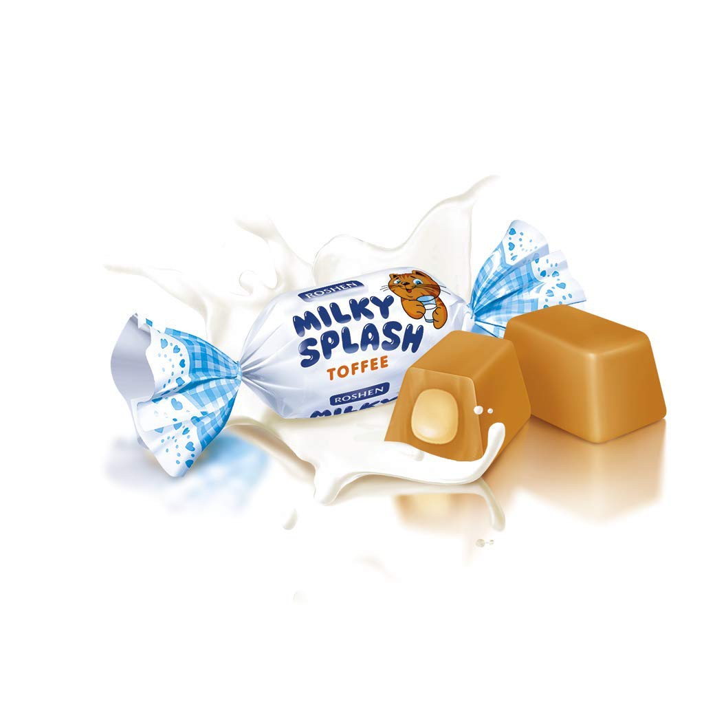 Kẹo Nga Roshen sữa Splash túi 150g