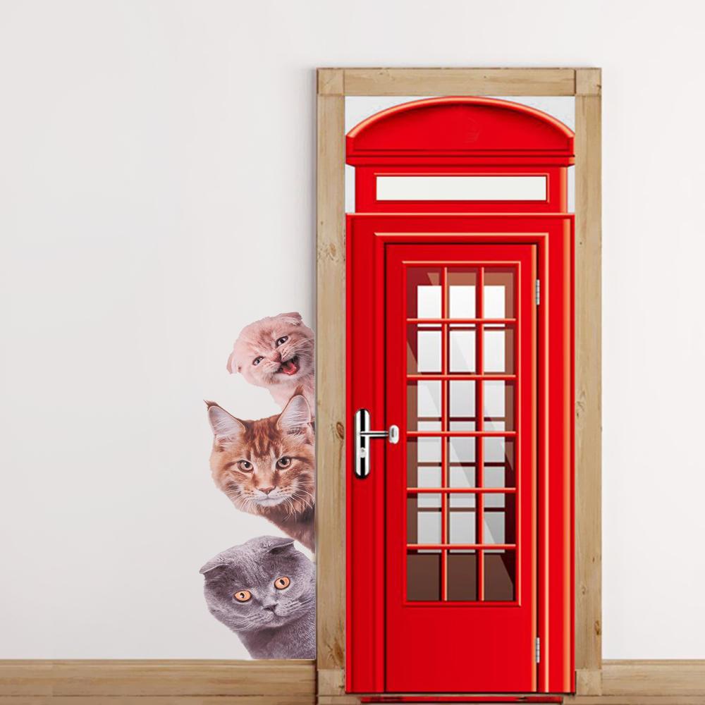 1 Giấy Dán Tường Trang Trí Hình Mèo