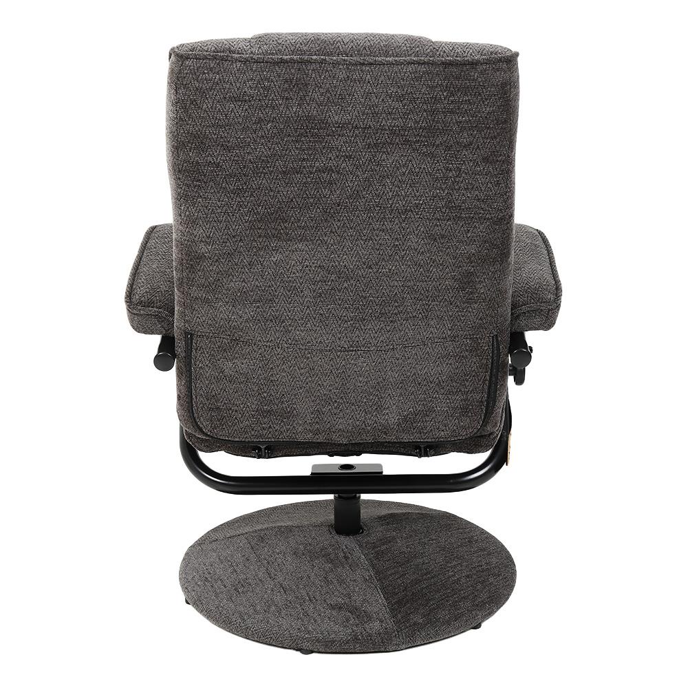 HomeBase FURDINI Ghế ngồi thư giãn bọc vải khung thép cao cấp có tay vịn W69xH97xD108cm màu xám