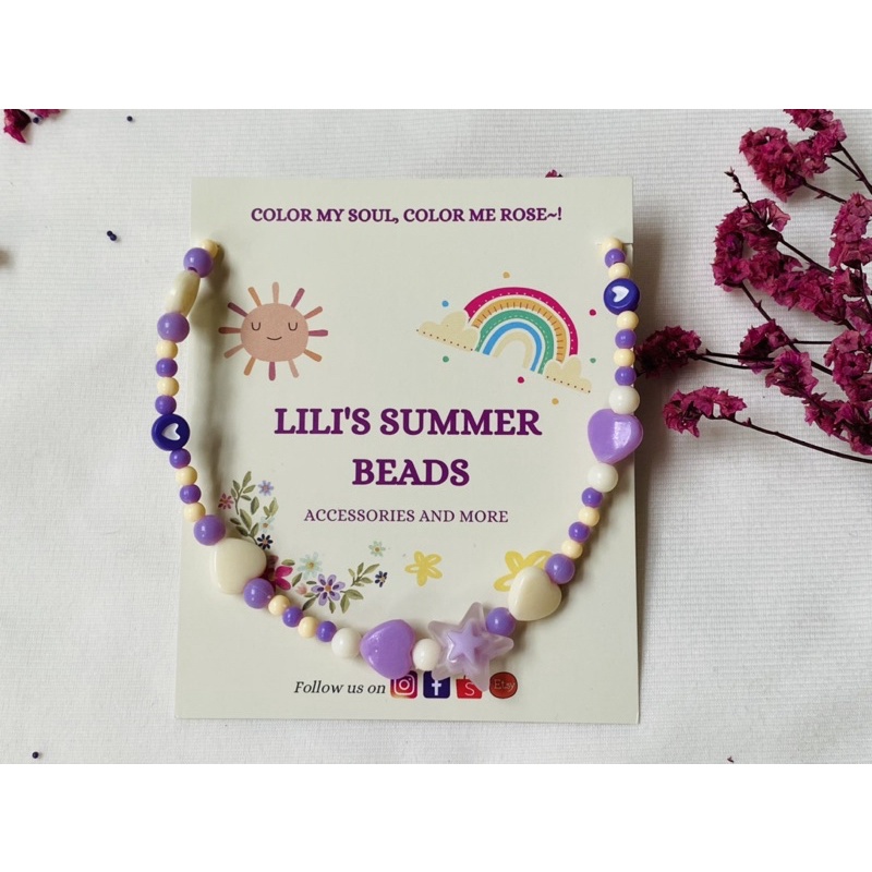 Vòng cổ handmade LILI COLORFULLY LITTLE STAR NECKLACE - LILI'S SUMMER BEADS