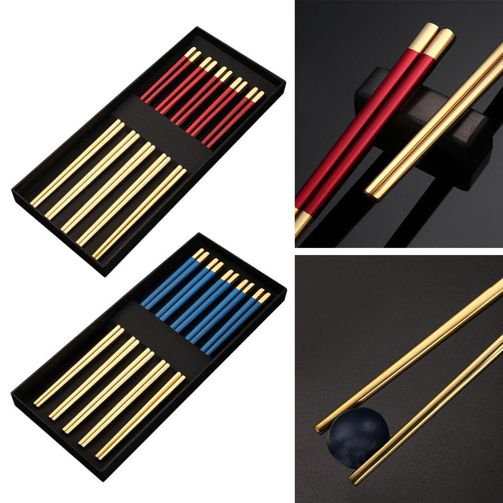 1 Bộ Đũa Ăn Chống Trượt Di Động Tiện Dụng Cho Nhà Bếp