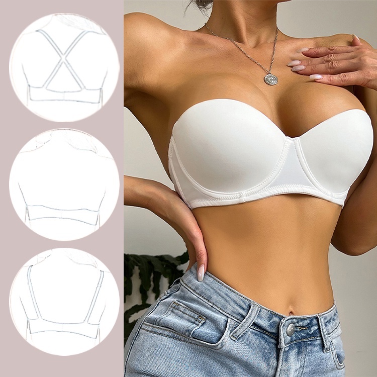 Áo ngực VARSBABY có dây 1 mảnh tàng hình có thể tháo rời cho nữ