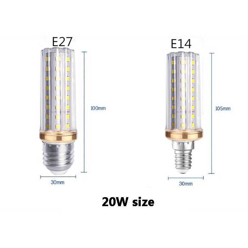  Bóng đèn LED E14/E27 13w 18w 20w Ac 220v siêu sáng bền bỉ