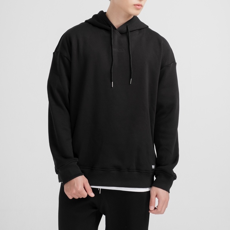 Áo nỉ có mũ dài tay unisex SSSTUTTER thêu logo chất liệu nỉ da cá dáng thể thao năng động ssshoodie set hoodie