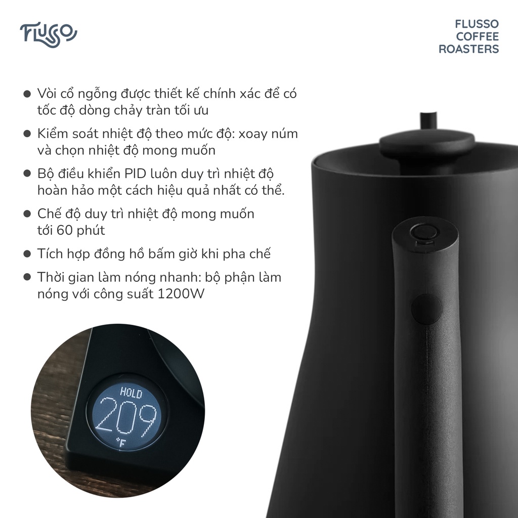 Ấm Điện Rót Cà Phê Fellow Stagg EKG Pour Over