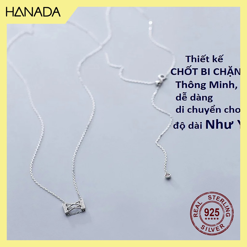 Dây Chuyền Bạc 925 Hanada Hồ Cát Dây Rút
