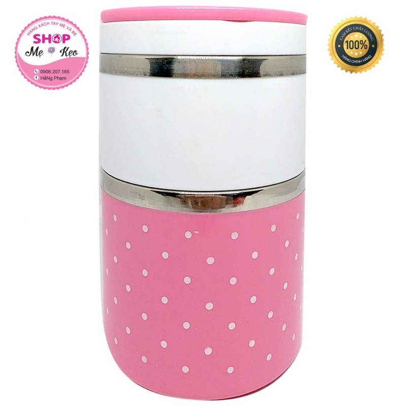 Hộp đựng cơm giữ nhiệt ionx 1 tầng 2 tầng,cặp lồng đựng cơm giữ nhiệt ruột inox Chất liệu inox 304 cao cấp, an toàn