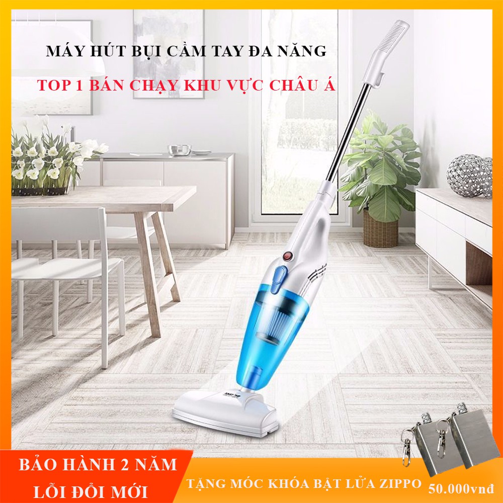 Máy hút bụi cầm tay mini đa năng, máy hút bụi gia đình cầm tay với nhiều đầu hút. Bảo hành 2 năm.