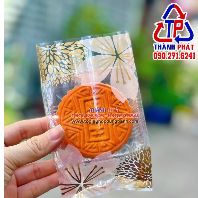 100 Khay kèm túi ép miệng đựng bánh trung thu 100g - 150g  - nhiều mẫu túi ép miệng đẹp 2023