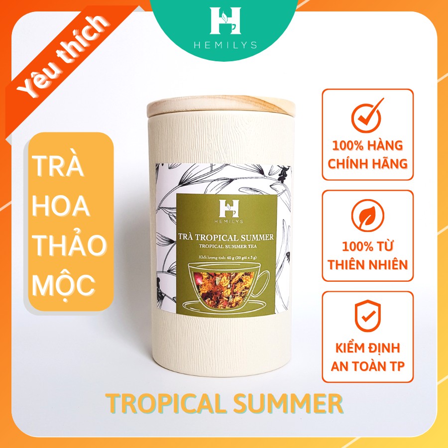 TRÀ HOA THẢO MỘC HEALTHY - TROPICAL SUMMER - Giúp da trắng khỏe, điều hòa kinh nguyệt