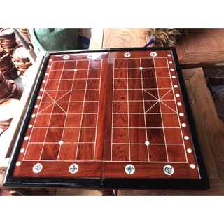 Bàn cờ tướng gấp bằng gỗ hương - hàng thật ảnh thật