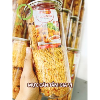 Mực Cán Tẩm Gia Vị 1 Hủ 250g Ngon Mê Li Tặng Kèm Tương Ớt