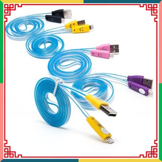 Cáp adroid mặt cười có đèn led xịn *Loại Tốt*