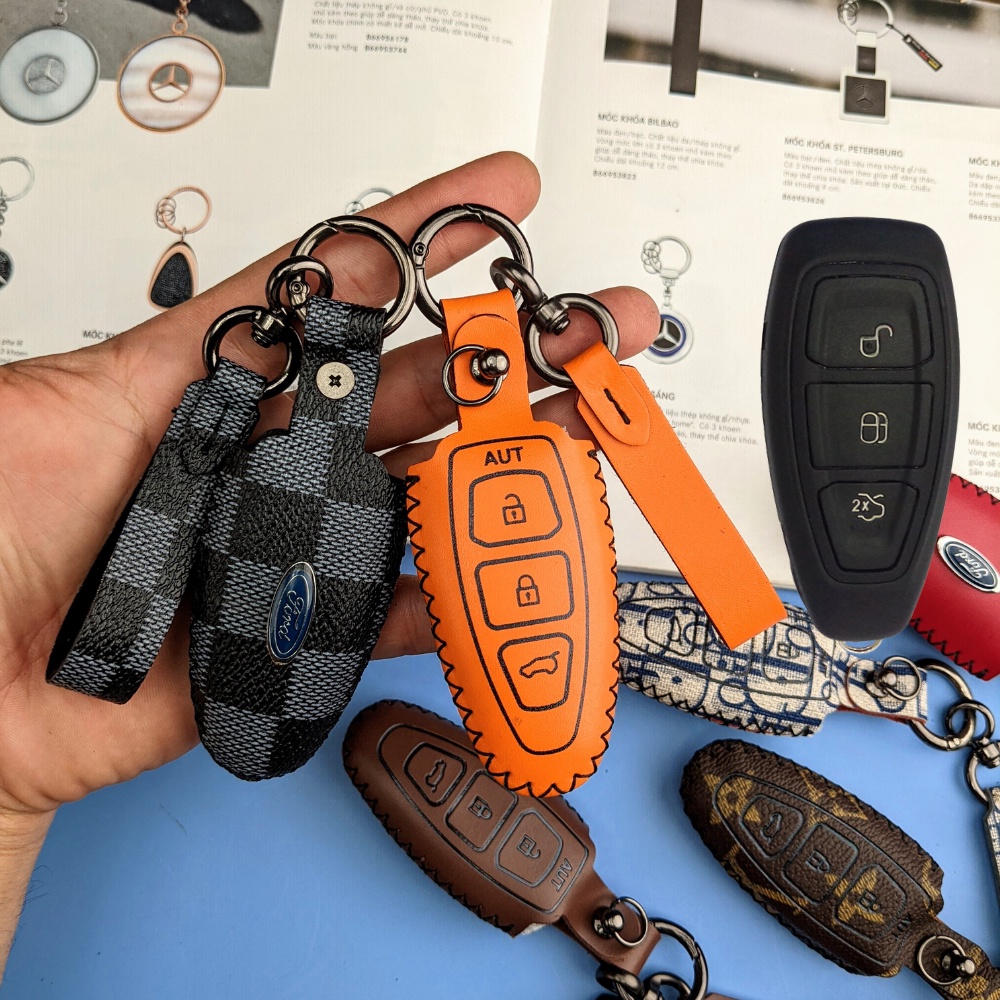 Bao Da Chìa Khóa Ford Ecosport, Focus, Fiesta  2014-2017 ( FFV )