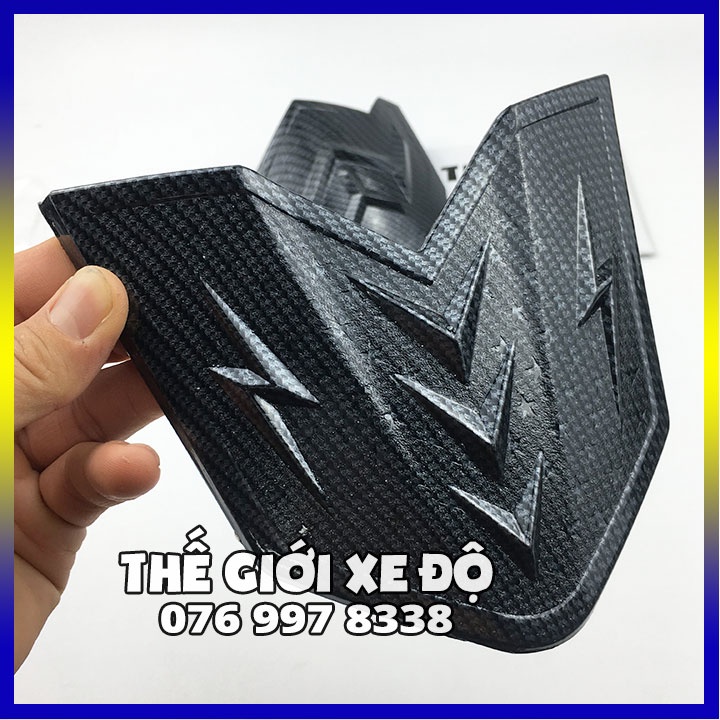 Ốp mỏ dè Sh 350i carbon - phụ kiện trang trí ốp cacbon mũi dè trước sau Sh 350i