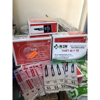 [HÀNG CHÍNH HÃNG] HỘP 100 LƯỠI DAO MỔ SỐ 15, LƯỠI DAO PHẪU THUẬT SỐ 15 DOCTOR HÀNG ẤN ĐỘ