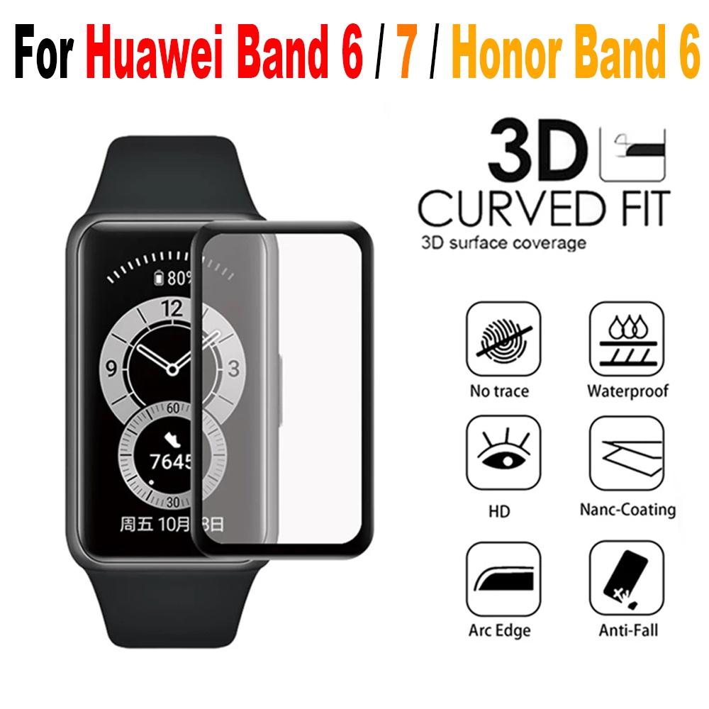 Miếng Dán Bảo Vệ Màn Hình 3D Cho Huawei Band 6 7 / Honor Band 6