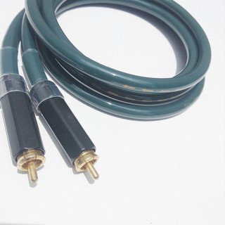 Dây AV audio Hi-End 1met| Dây lõi đồng tinh khiết màu xanh